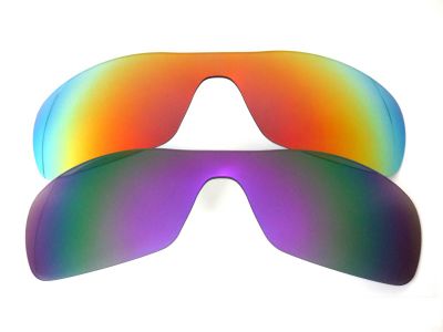 Galaxylense replacement for Oakley Antix Purple&Red Polarized 2 Pairs