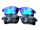 Galaxylense replacement for Oakley Fast Jacket XL Black & Blue, 2 pairs