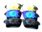 Galaxylense replacement for Oakley Fast Jacket XL Blue & Black & Gold, 3 pairs