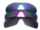 Galaxylense replacement for Oakley Antix Black&Purple&Blue Polarized 3 Pairs