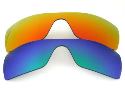 Galaxylense replacement for Oakley Batwolf Green&Red   2PAIRS