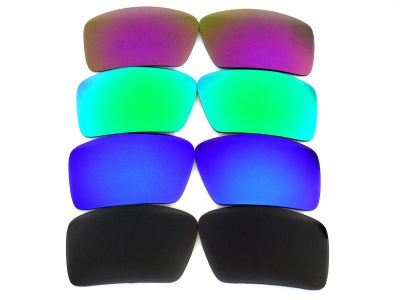 Galaxylense replacement for Oakley Eyepatch 1&2 Black&Blue&Green&Purple color Polarized 100% UVAB 4 pairs