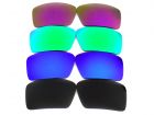 Galaxylense replacement for Oakley Eyepatch 1&2 Black&Blue&Green&Purple color Polarized 100% UVAB 4 pairs