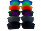 Galaxylense replacement for Oakley Flak Jacket Black&Gray&Purple&Red&Green 5 pairs