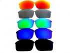Galaxy Replacement Lenses For Oakley Bottle Rocket Black/Blue/Green/Silver/Red Color 5 Pairs