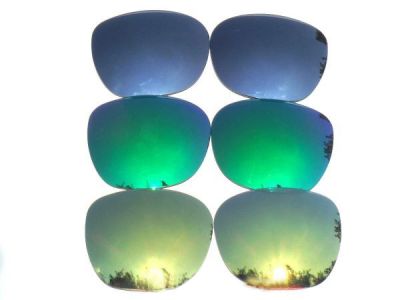 Galaxylense replacement for Oakley Garage Rock Gold, Green & Blue colors, 3 pairs