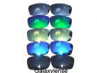 Galaxy Replacement Lenses For Oakley Fives Squared Blue&Black&Gold&Green&Titanium 5 Pairs Polarized